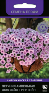 Петуния Шок Вейв F1 Пинк Вейн ампельная  купить