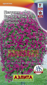Петуния Вандер Вейв F1  пурпурная ампельн. купить