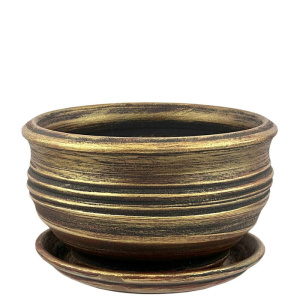 Горшок Кантри фиалочница бронза 0.5л 16см купить