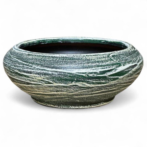 Кашпо Плошка Меренга изумруд 18см купить