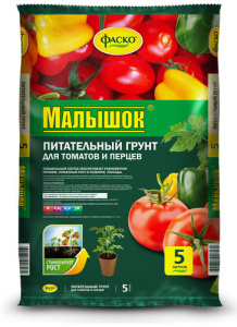 Грунт Малышок д/ томатов и перцев 5л купить