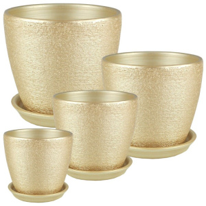 Горшок бутон Кассандра персик 0.5л d12 h 10 1 из 4-х купить