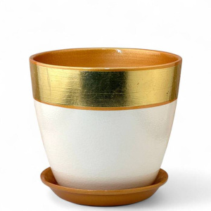 Горшок Поталь бутон валенсия бронза  2 из 4-х 15см 2л купить