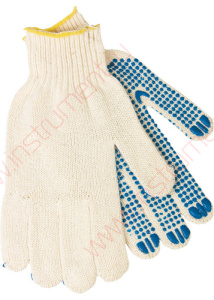 Перчатки х/б ПВХ точка 3-х нитка 5 пар. 67718 купить