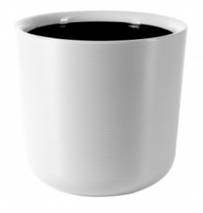 Кашпо Лион 9л белый d25 h23 купить
