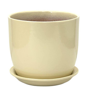 Горшок Глянец верона бежевый 15см купить