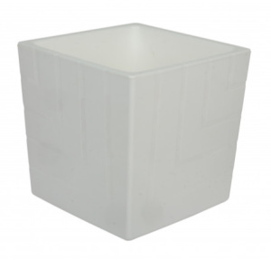 Кашпо Квадро 1.2л белый d11.5 h12 купить