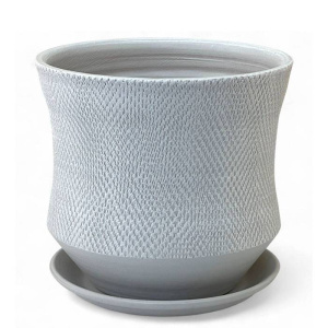 Горшок Лен серый цилиндр 3.2л 19см купить