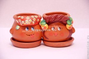 Горшок Дуэт-Фэйс 0,4 с поддон. купить