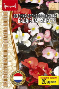 Бегония Бада Бум Микс F1 бронзоволист. купить