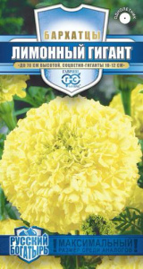 Бархатцы Лимонный гигант прямостоячие купить