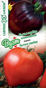 Томат Бычье сердце+Бычье сердце шоколадное серия Дуэт  купить