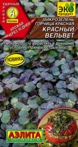 Микрозелень Горчица красная Красный вельвет  купить