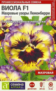 Виола Махровые узоры Лемонберри F1