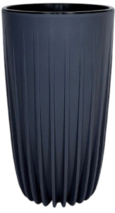 Кашпо Сигма 27.3л антрацит с вкладкой 17л d30  h53 купить