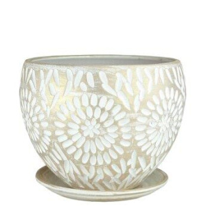 Горшок Астра классик бел./жемч. 20см 3.5л купить