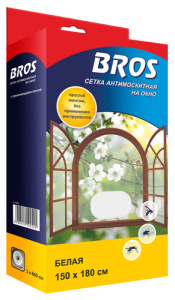 Сетка на окно 150*180см, белая 1шт BROS  купить