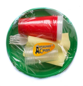 Набор для пикника №2 Со стопками на 6 персон "Домашний Сундук" купить