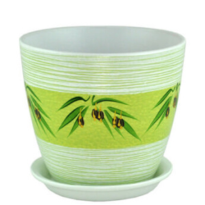 Горшок Роспись бутон аттика 18см  купить