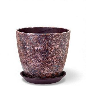 Горшок Роспись бутон яшма лиловый 12см 1л купить