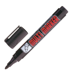 Маркер перманентный CROWN "Multi Marker", ЧЕРНЫЙ, круглый, 3мм, CPM-800, ш/к 07003 купить