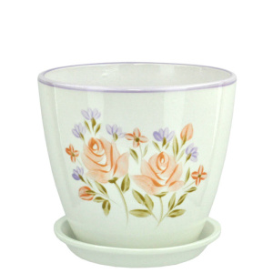 Горшок Роспись бутон розочки 15см 1.7л купить