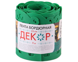 Лента Бордюрная 15см*9м Декор Зеленый 9м купить