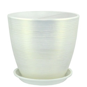 Горшок Перламутр бутон белый 18см 3.2л купить