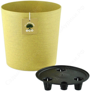 Кашпо Эко Цилиндр 3.3л горчичный d17 h16.5 купить