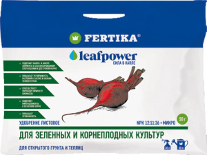 ФЕРТИКА Leaf Power ДЛЯ ЗЕЛЕННЫХ И КОРНЕПЛОДНЫХ КУЛЬТУР 50г купить