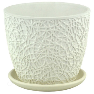 Горшок бутон паутинка бел.N3 d17см 2.15л купить