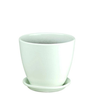 Горшок Глянец бутон бел. 1л 12см купить