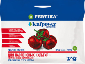 ФЕРТИКА Leaf Power ДЛЯ ПАСЛЕНОВЫХ КУЛЬТУР 50г купить