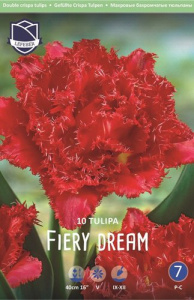 Тюльпан махровый бахромчатый "Fiery Dream" (1х10шт) купить