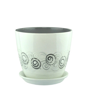 Горшок Роспись бутон эфир 12см 1л купить