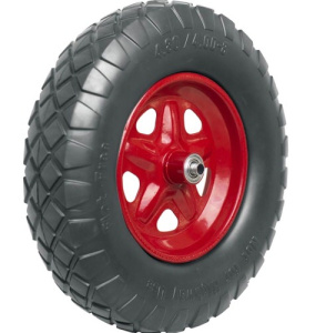 Колесо для тачки/тележки (полиуретан) 4,8/4,00-8 подшипник D12мм купить