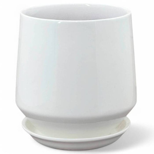 Горшок Глянец виктория белый d18/h19см купить