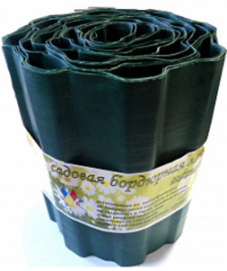 Лента бордюрная гофрир. 9х300 зеленая Д.М. купить