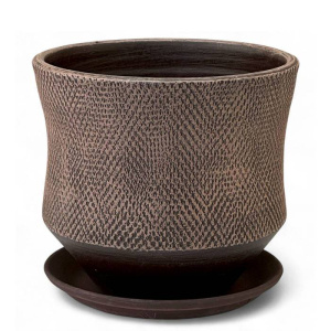 Горшок Лен венге цилиндр 3.2л 19см купить