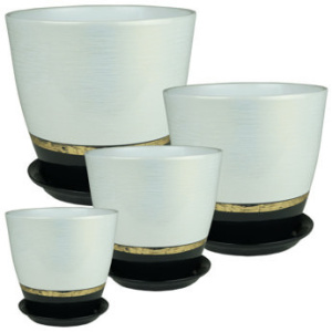 Горшок Паталь бутон эстет золото/чер. 1.7л  2 из 4-х  купить