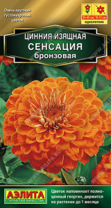 Цинния Сенсация бронзовая  купить