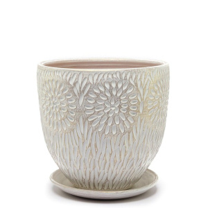 Горшок Астра бутон бел/жемч. 4л 20см  купить