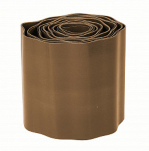 Лента бордюрная гофрир. 25см*9м коричневая 9м купить