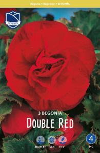 Бегония махровая XXL Double RED /3шт купить