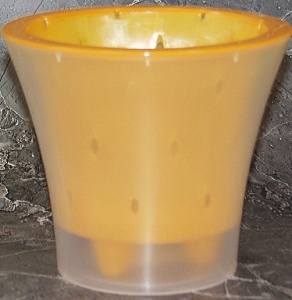 Кашпо Ванда 2л желтый-прозрачный d17 h15 купить