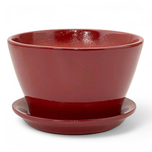 Горшок беллита Глянец вишневый 0.45л 12см купить