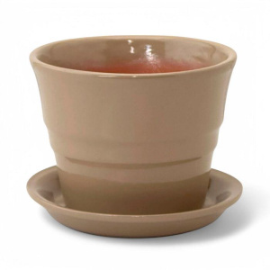 Горшок колибри Глянец капучино 0.35л 10.5см купить