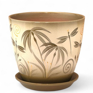 Горшок Роспись бутон бали 3.2л 18см  купить