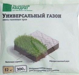 Газон УНИВЕРСАЛЬНЫЙ Зеленый квадрат 0.3 кг купить