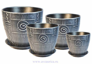 Бутон Спираль мрамор. комплект из 4-х купить